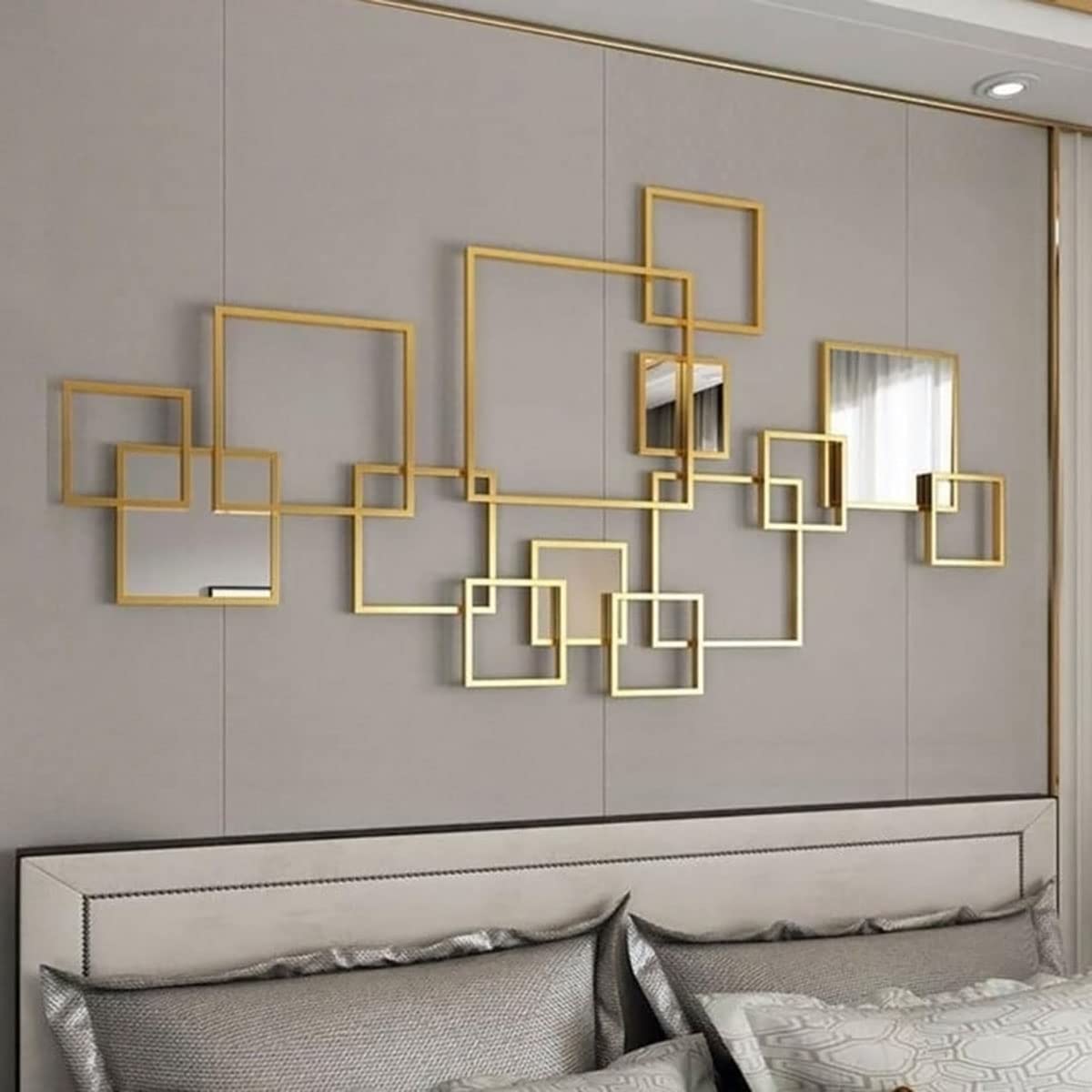 Special Multiple Golden Frames Metal Wall Art
