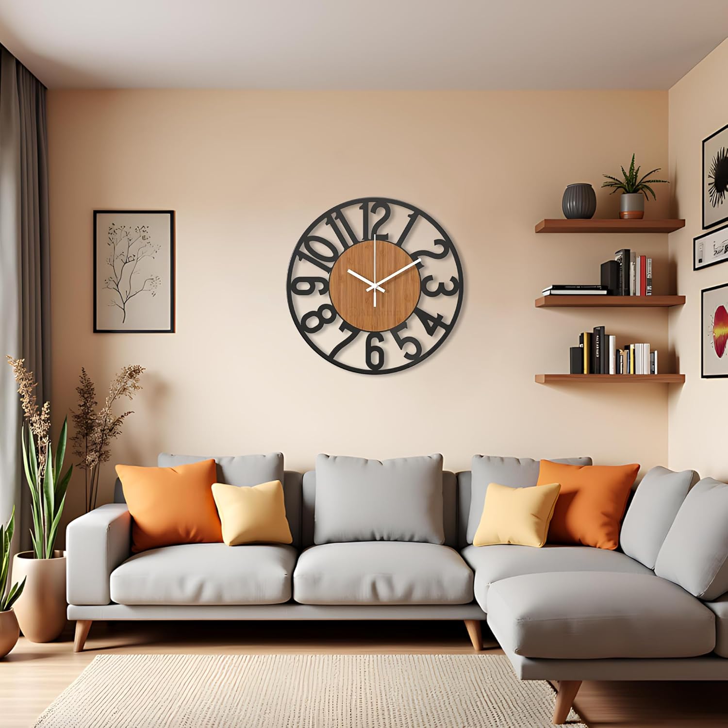 Modern Metal Wall Clock