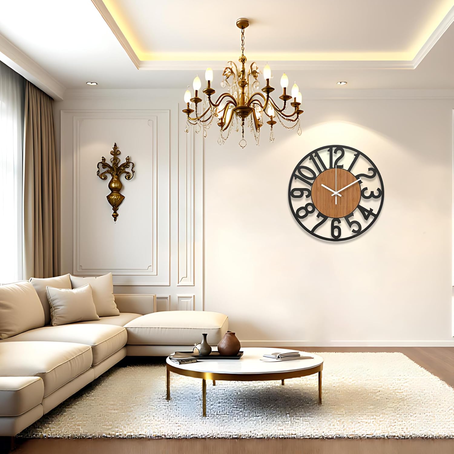 Modern Metal Wall Clock