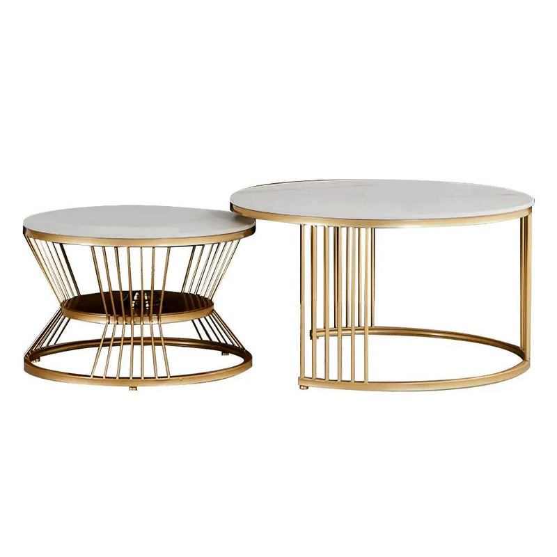 classic nesting table set for living room
