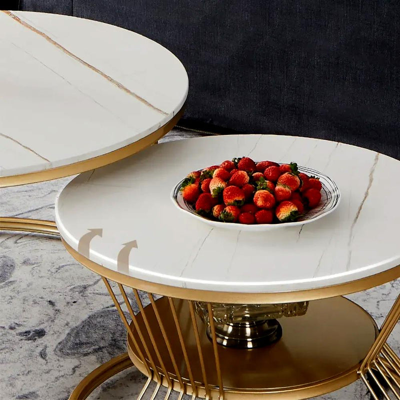 elegant design coffee table set of 2 for home decor