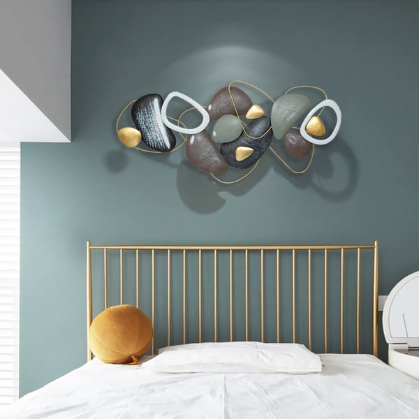 Coastal Creative Metal Stone Wall Art