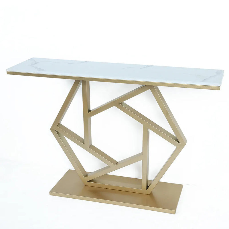 Contemporary Console Table In Hexagonal Design