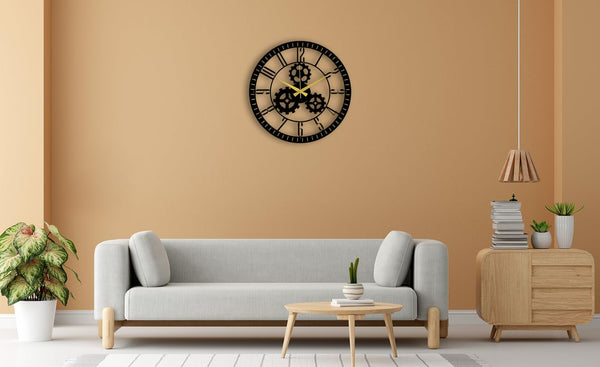 Gear Metal wall clock