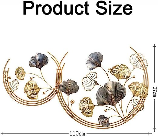 Gold & Silver Wild Flowers Large Metal Wall Art