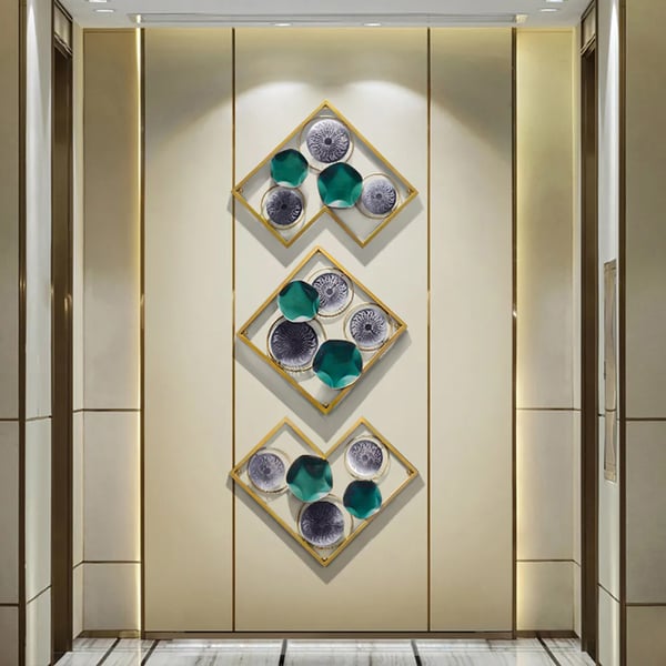 Modern Unique Lotus Leaves Metal Wall Art
