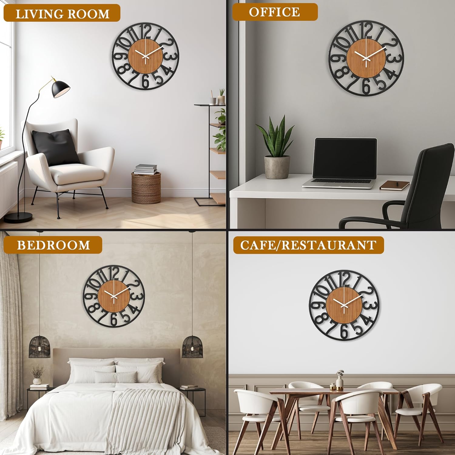 Modern Metal Wall Clock
