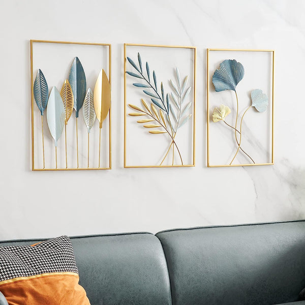 Metal Leaf Wall Art