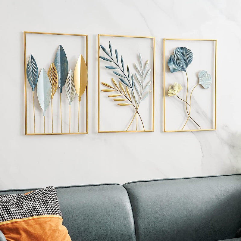 Metal Leaf Wall Art