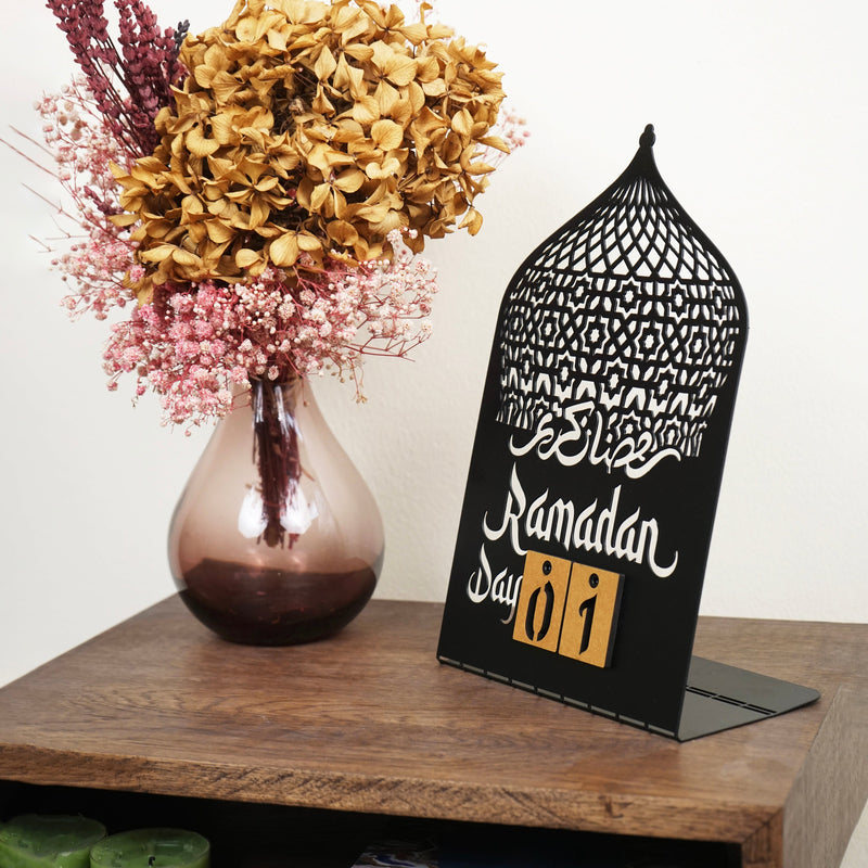 Ramadan Calendar Metal Islamic Table Decor