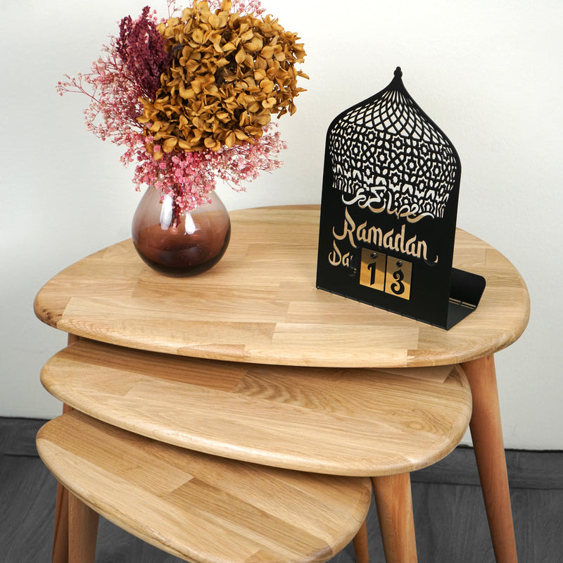 Ramadan Calendar Metal Islamic Table Decor