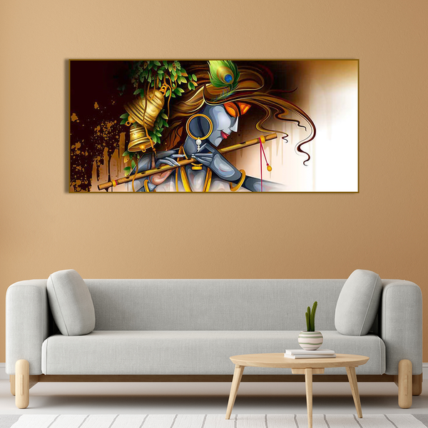 Lord Krishna Premium Wall Canvas Painting