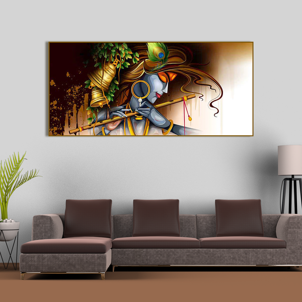 Lord Krishna Premium Wall Canvas Painting