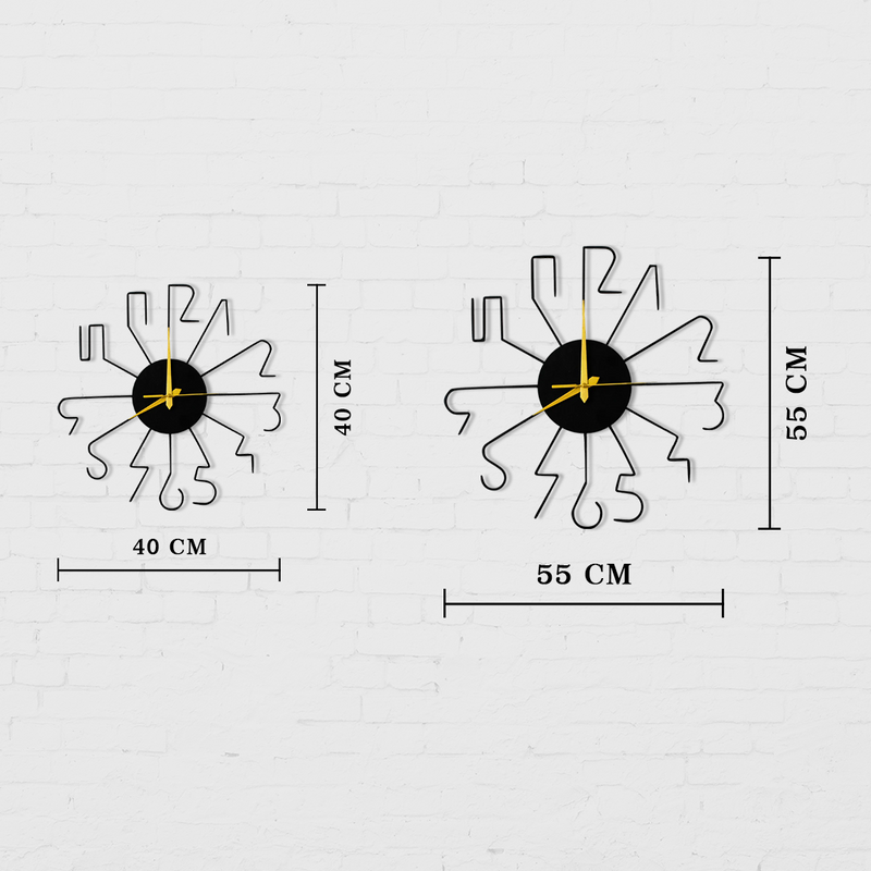 Metal Vintage Line Wall Clock