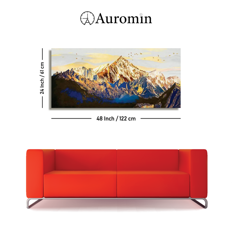 Shining Mountains Canvas Wall Painting