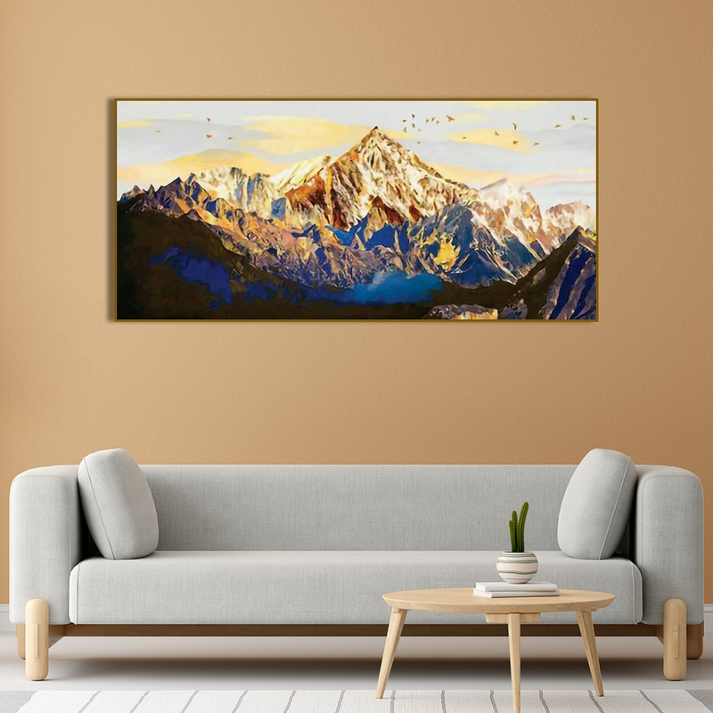 Shining Mountains Canvas Wall Painting