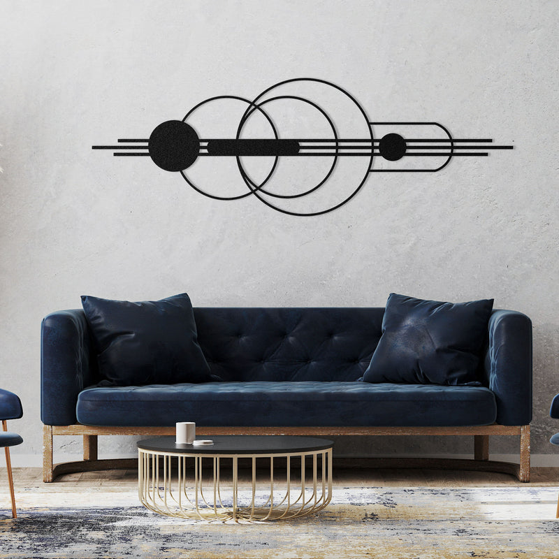 Abstract Geometric Metal Wall Art