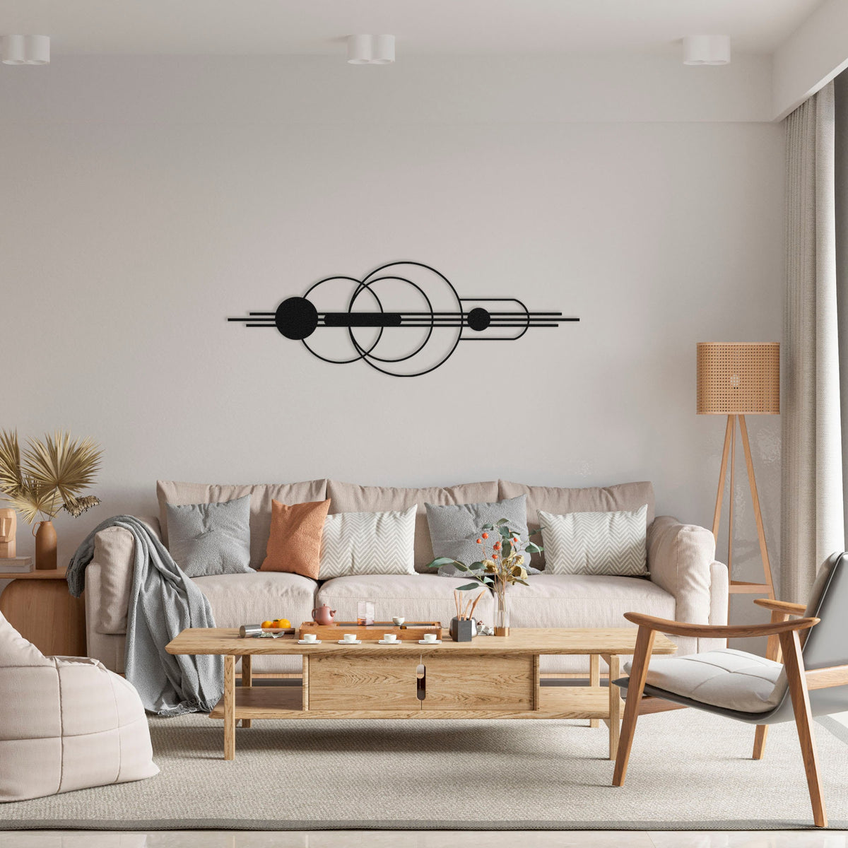 Abstract Geometric Metal Wall Art