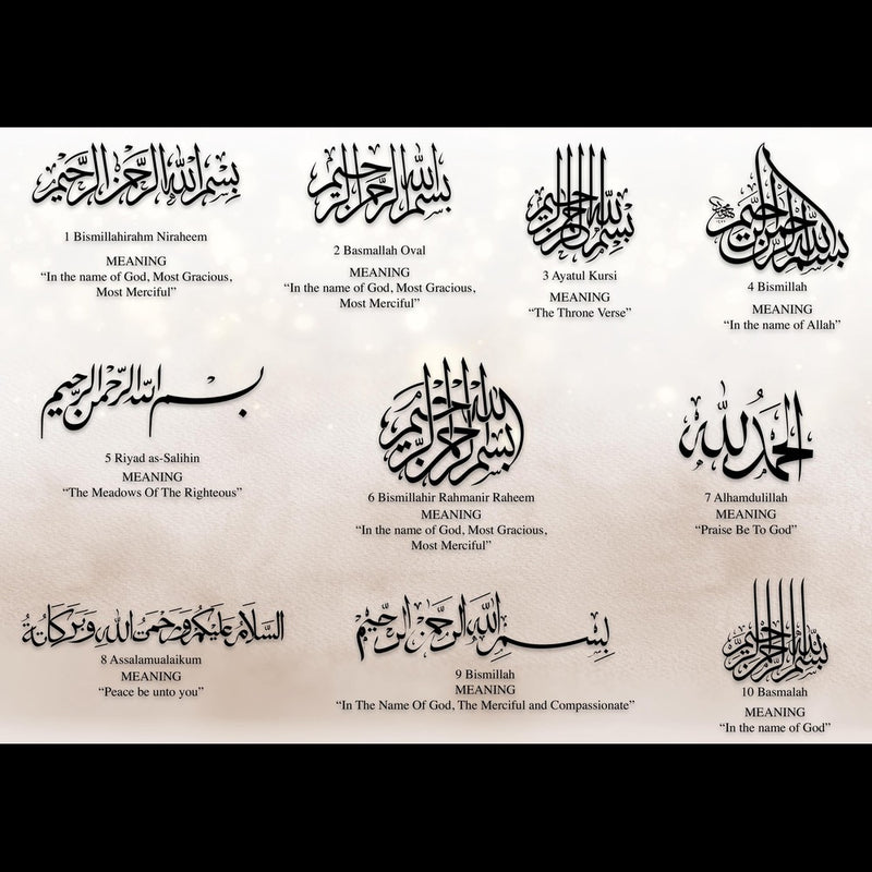 Personalised Muslim Family Print