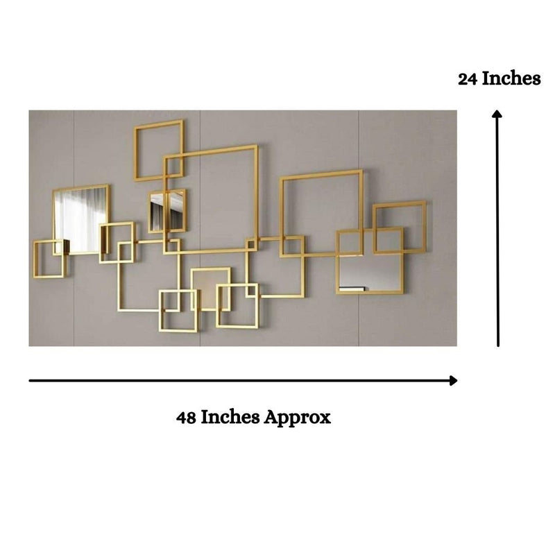 Special Multiple Golden Frames Metal Wall Art
