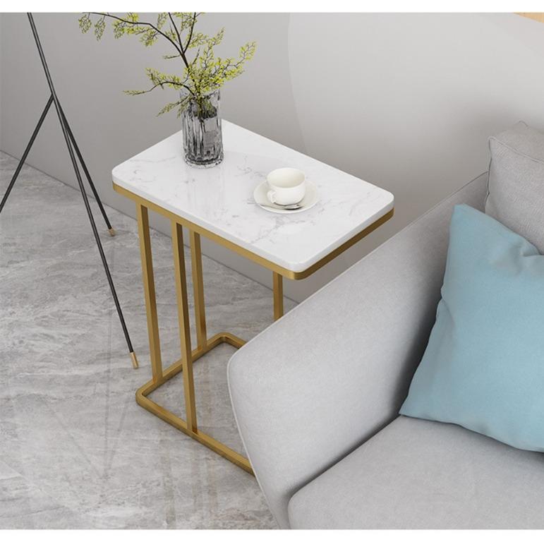 Suspended Styler Golden Metallic Side Table