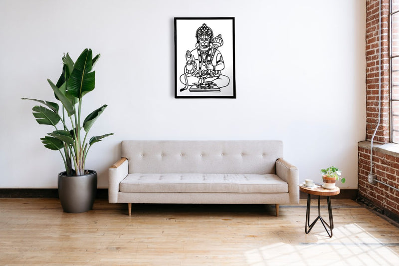 Lord Hanuman Acrylic Wall Art