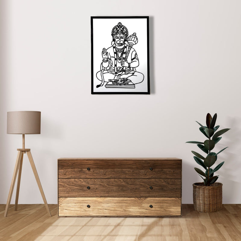 Lord Hanuman Acrylic Wall Art