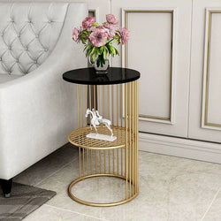 Designer Golden Half Caged Coffee Table