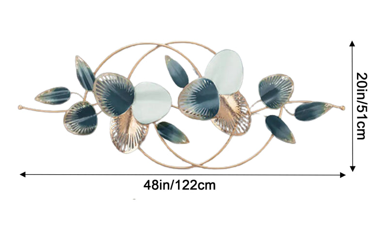 Modern Metal Leaves Wall Decor Metal Wall Art