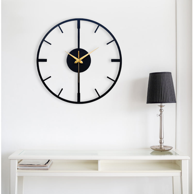 elegant wall clock black color