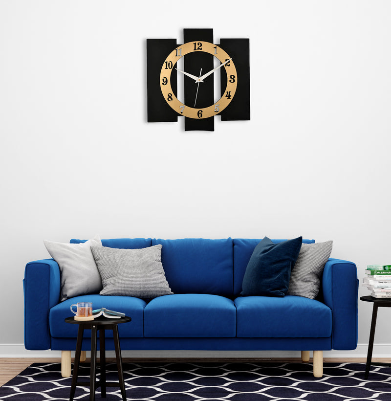 elegant wooden wall clock