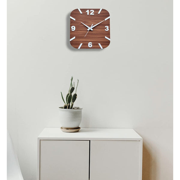 attractive square shaped wall clock