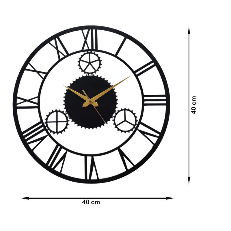 unique roman metal wall clock