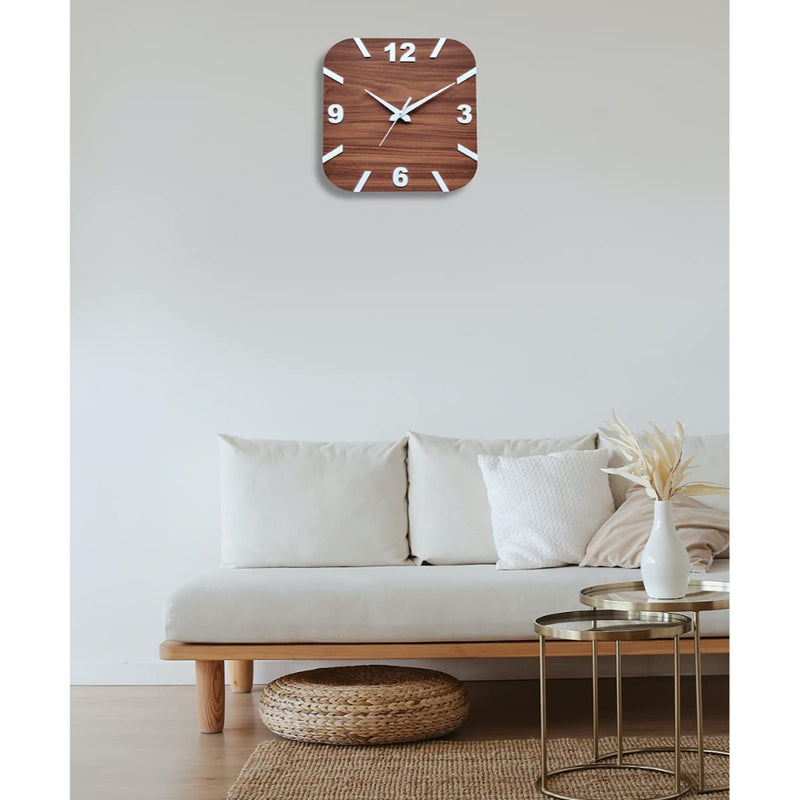 wooden wall clock