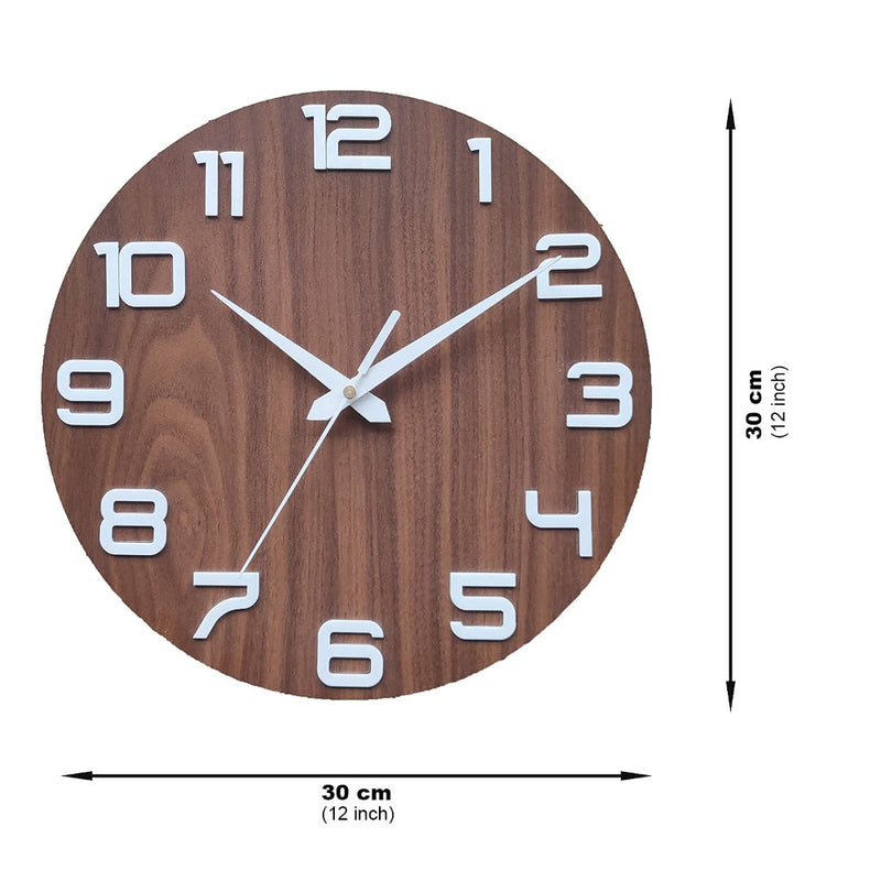 3D designed number modern wall watch