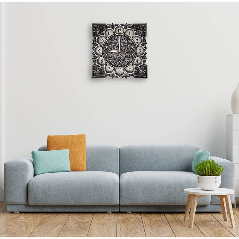 decorative wooden clock for wall decor
