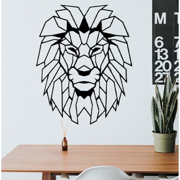 Lion Face Wall blackhanging art 