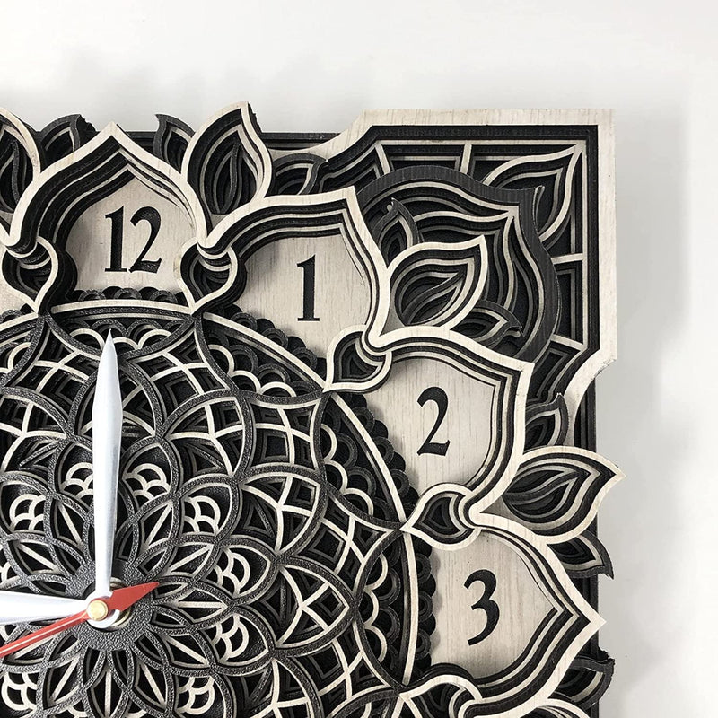 attractive square mandala designer watch 