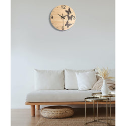 butterfly design wall clock