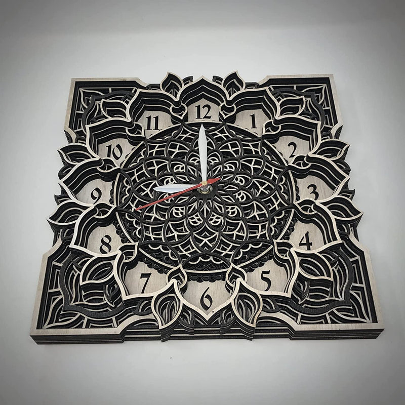 unique style wood clock for wall home decor