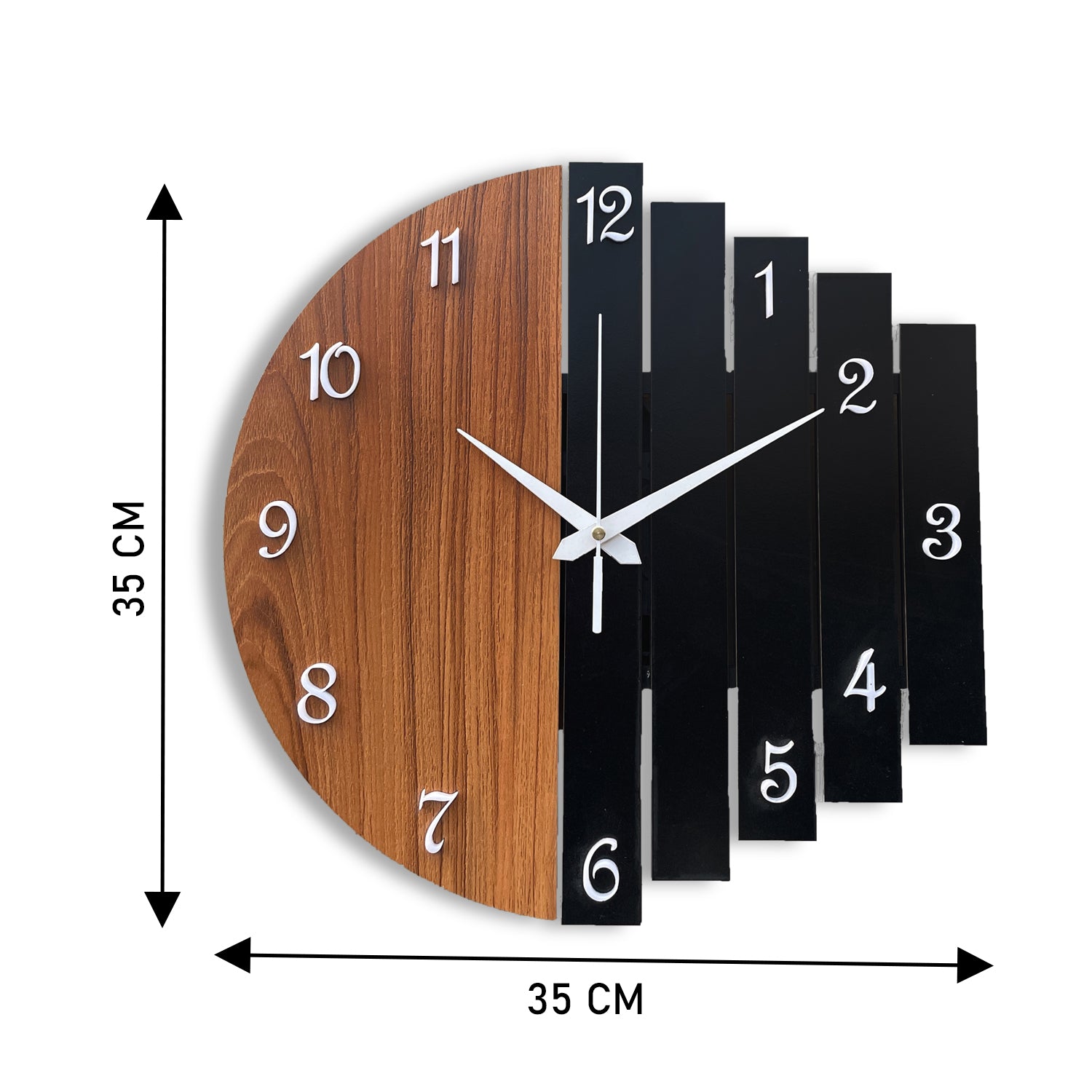 MODERN DESIGN WOODEN WALL CLOCK – auromin.in