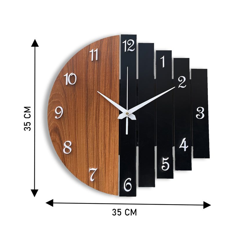 elegant attractive wooden clock for wall decor