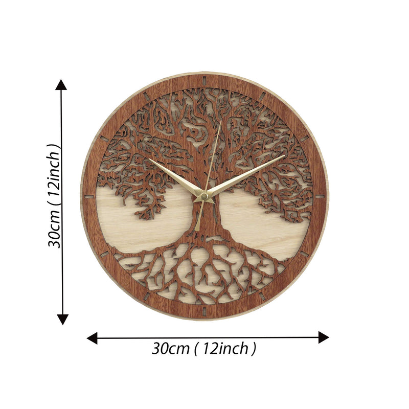 Wooden Tree Wall Clock at Marvin Peters blog