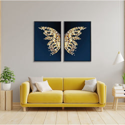 Crystal Butterfly wall painting