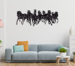 7 HORSE RUNNING Wall Hanging decor