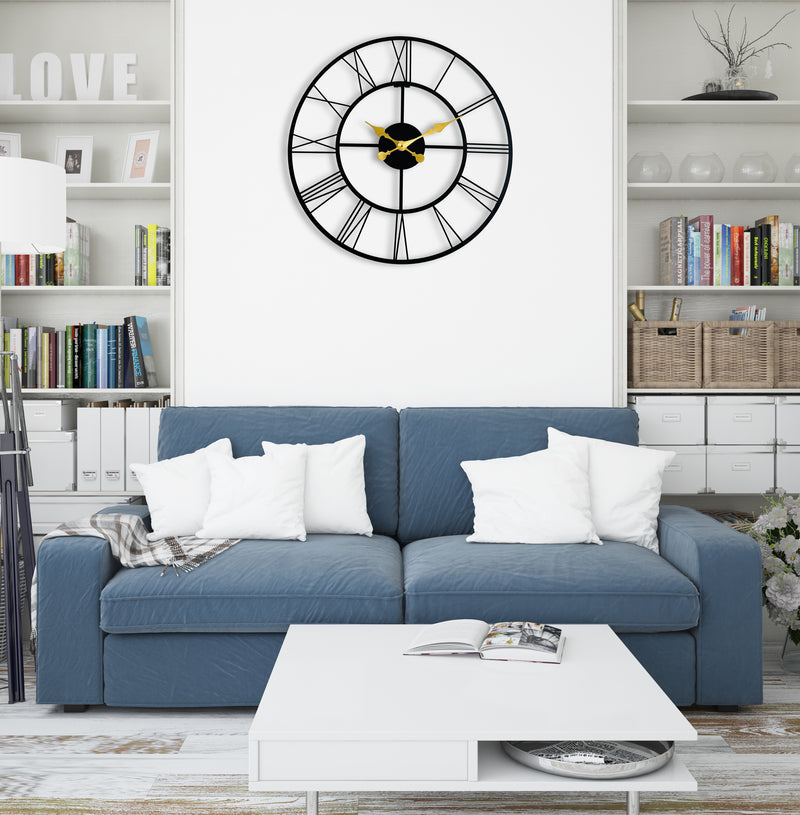 unique wall clock black color