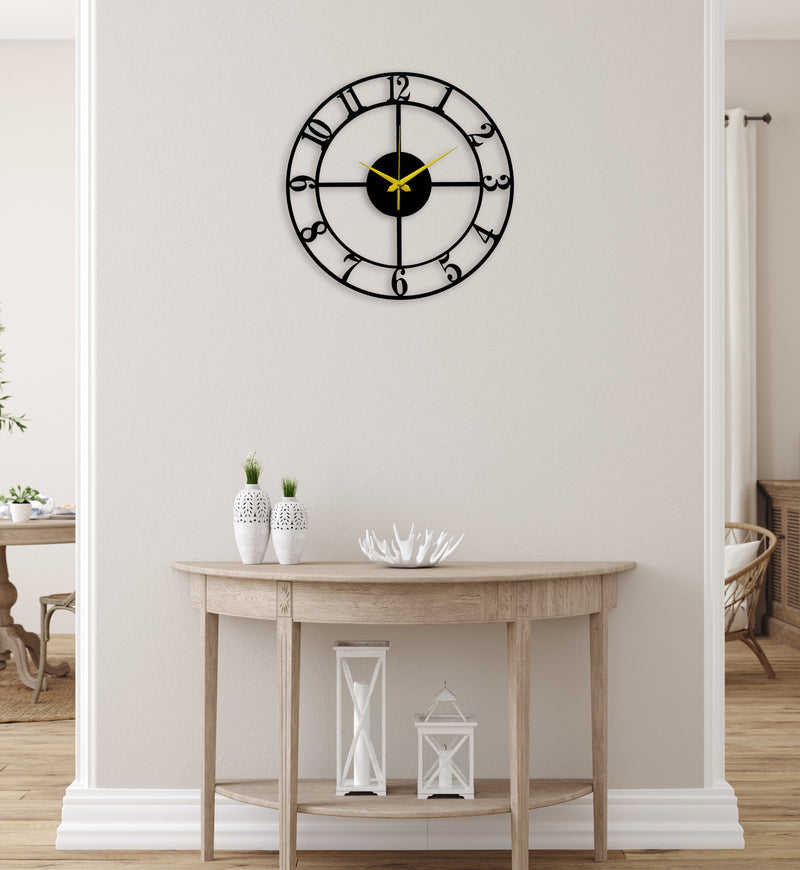 stylish metal wall watch