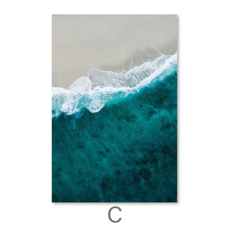 beach theme canvas painting artwork