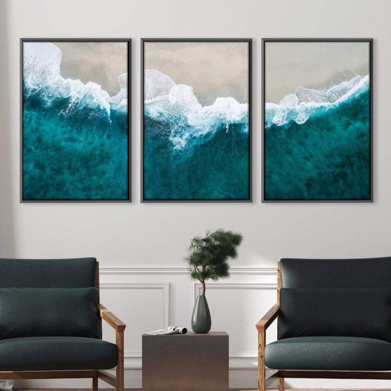 Beach Canvas PAINTING wall decor set of 3