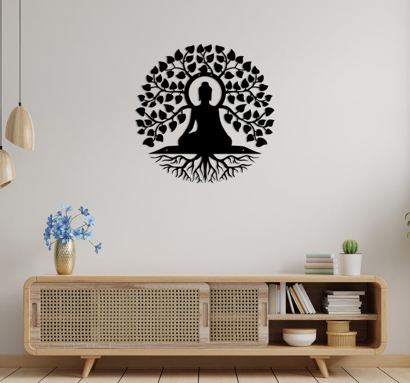 IBA Indianbeautifulart Lord Gautam Buddha In Meditation Poses Digital  Prints Poster With Frame For Living Room Home Decor Religious Frame Wooden  Frame For Wall Decor - Walmart.com